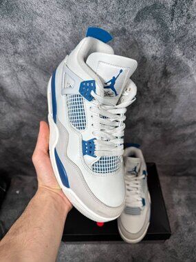 Size 10 | Jordan 4 Military Blue With Box | Pre-Owned